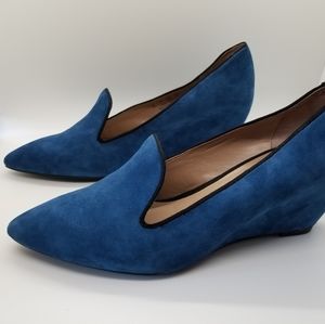 Franco Sarto Sambra Wedge Heel - Dark Blue Size 7M